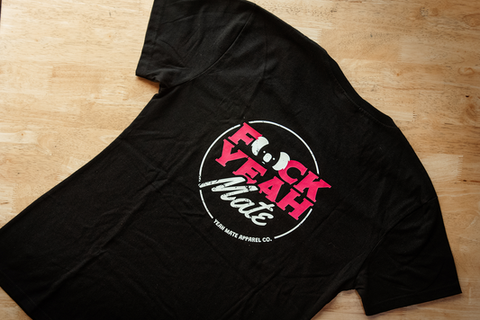 F🐨ck Yeah Mate Ladies Tee - Black/Pink