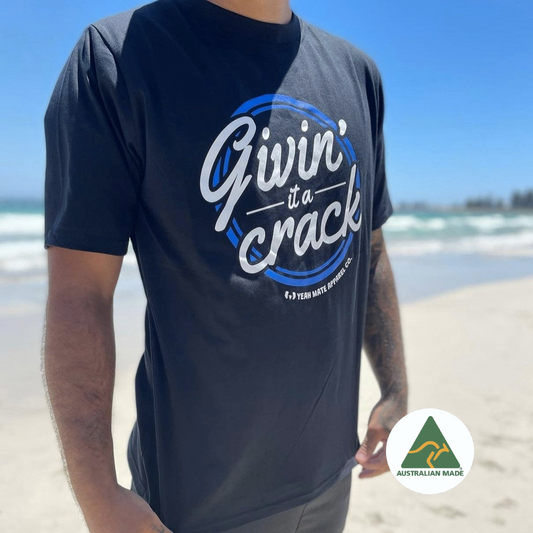 Givin' It A Crack Tee - Black