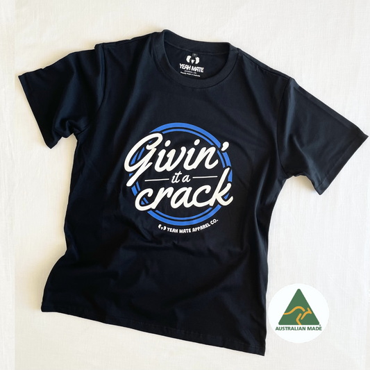 Givin' It A Crack Tee - Black