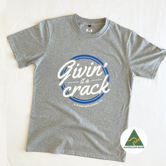 Givin' It A Crack Tee - Grey