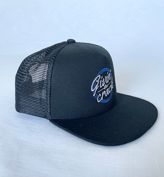 Givin' It A Crack Trucker Cap - Black