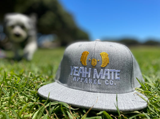 Yeah Mate Original Logo Cap - Grey Snapback