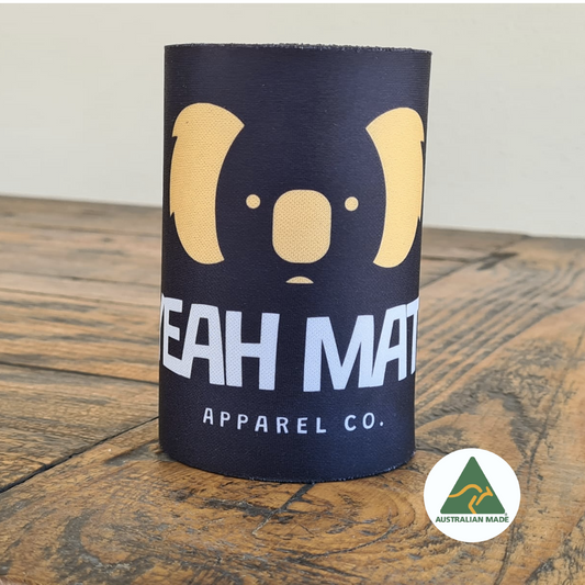 Yeah Mate Original Logo Stubby Holder - Black